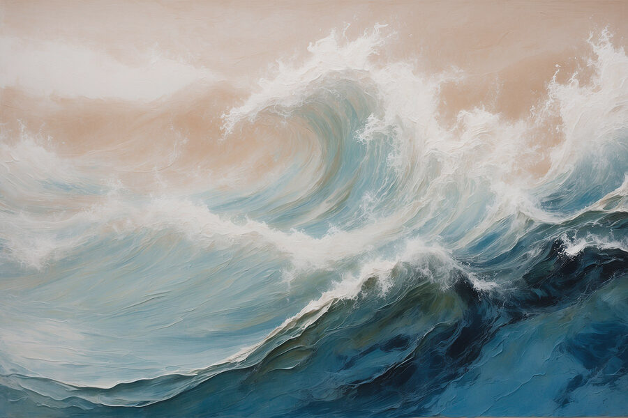 Große Welle im Ozean