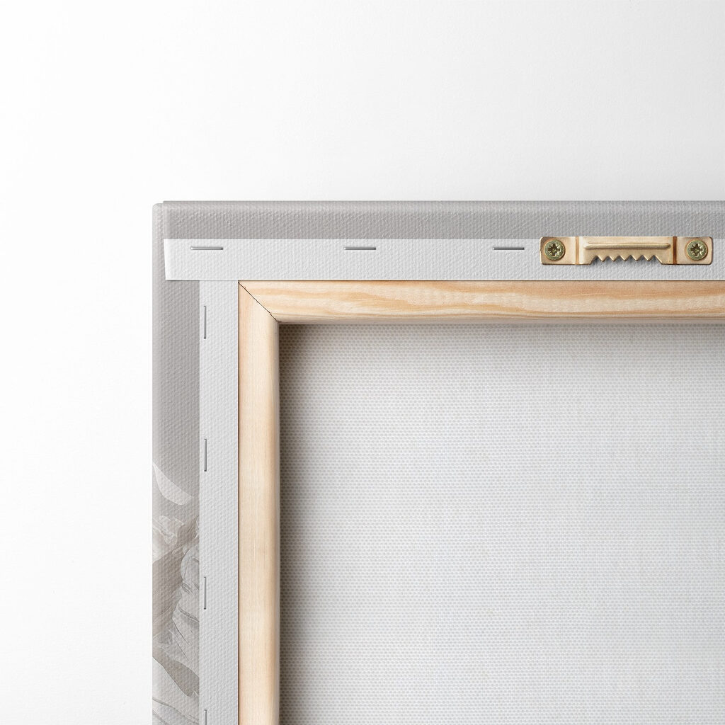 White mountain range with snow