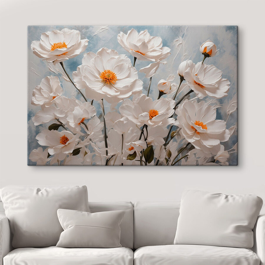 Gruppe von weißen Blumen
