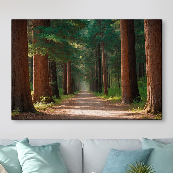 Schotterstraße durch einen Wald Schotterstraße durch einen Wald