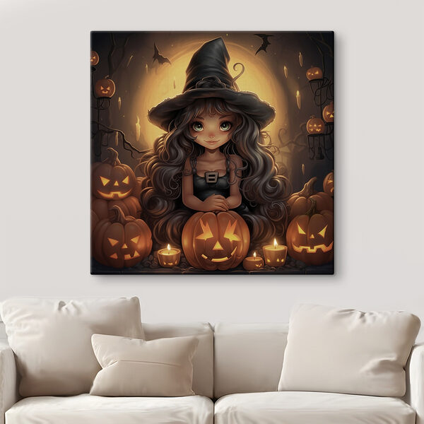 Cartoon of a person sitting on a pumpkin Cartoon of a person sitting on a pumpkin