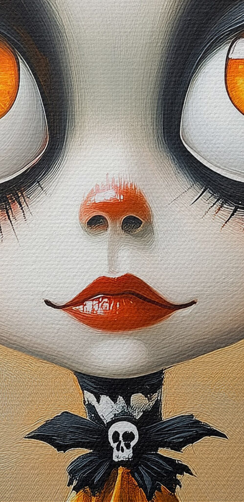 Cartoon girl with big eyes Cartoon girl with big eyes