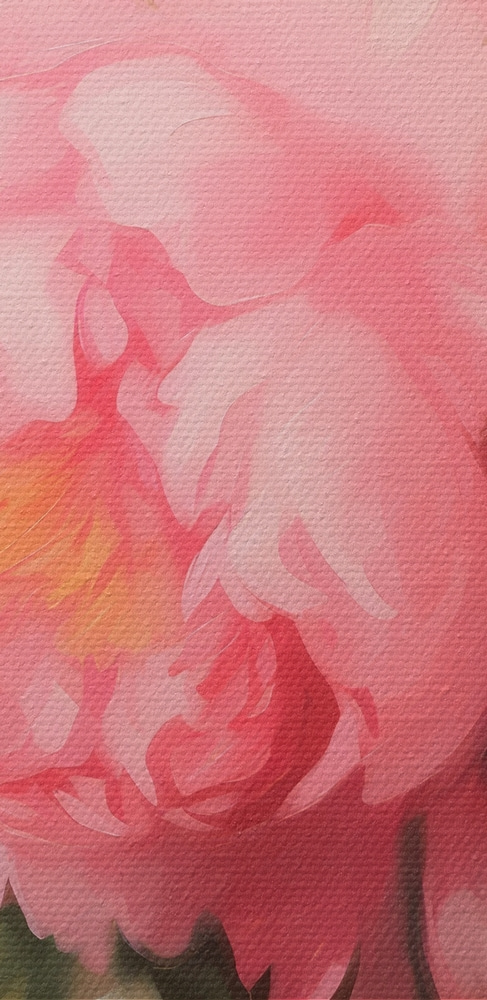 Vase mit rosa Blumen