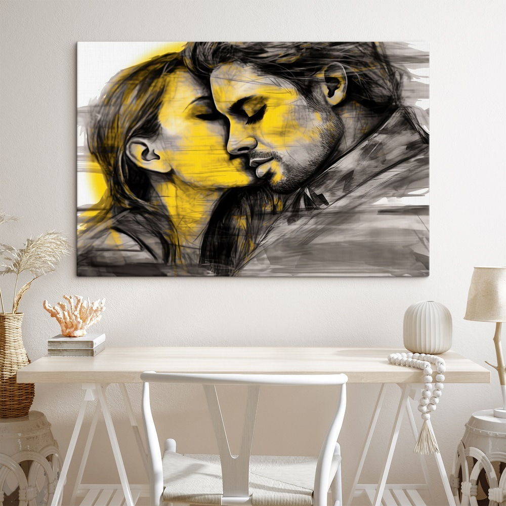 Man and woman kissing Man and woman kissing