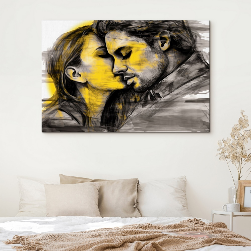 Man and woman kissing Man and woman kissing