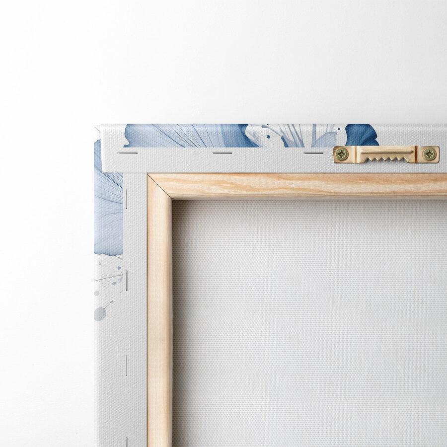 Wandbilder Gruppe von blauen Blumen – Bild 5