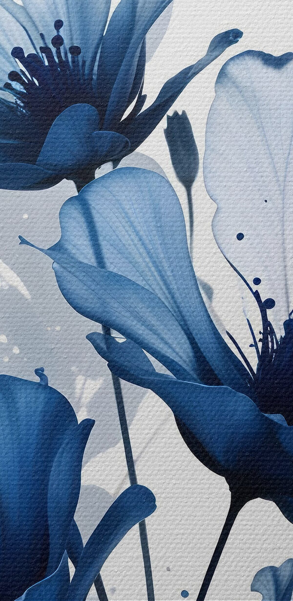 Gruppe von blauen Blumen Gruppe von blauen Blumen