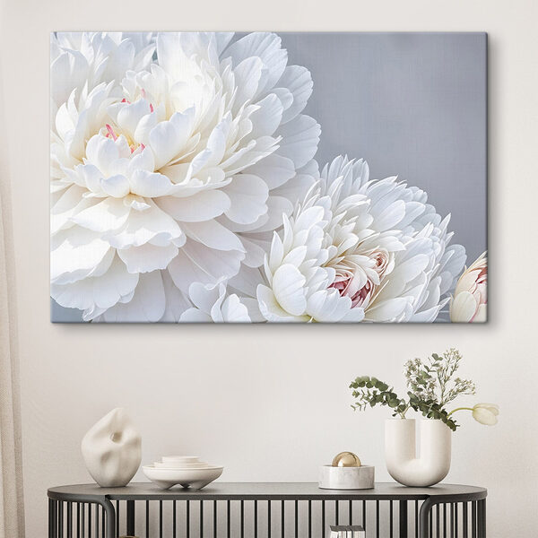 Nahaufnahme von weißen Blumen Wandbilder Nahaufnahme von weißen Blumen