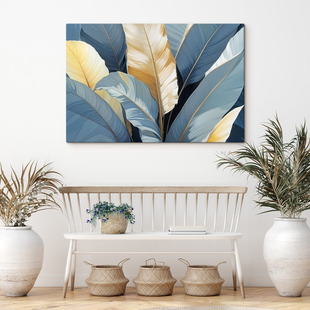 Elegant leaves in soothing colors Elegant leaves in soothing colors