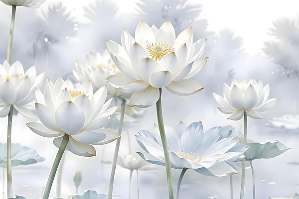 Gruppe von weißen Blumen Gruppe von weißen Blumen