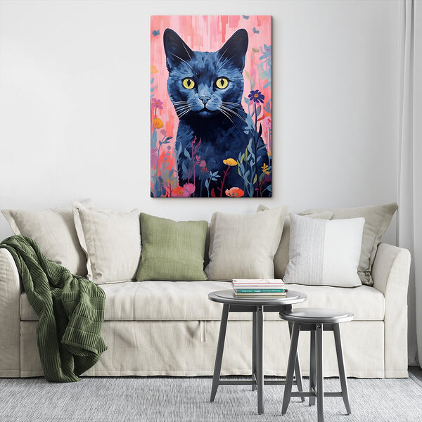 Gemälde einer Katze Gemälde einer Katze