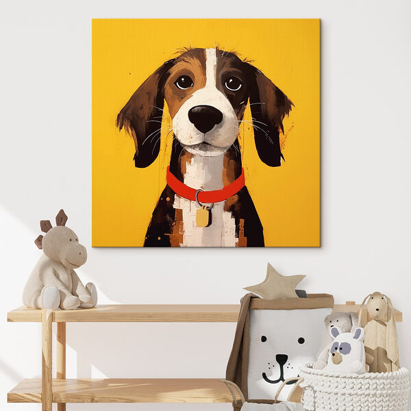 Gemälde eines Hundes Gemälde eines Hundes
