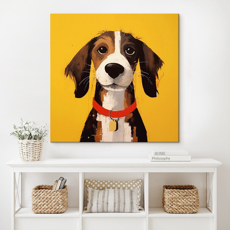 Gemälde eines Hundes Gemälde eines Hundes