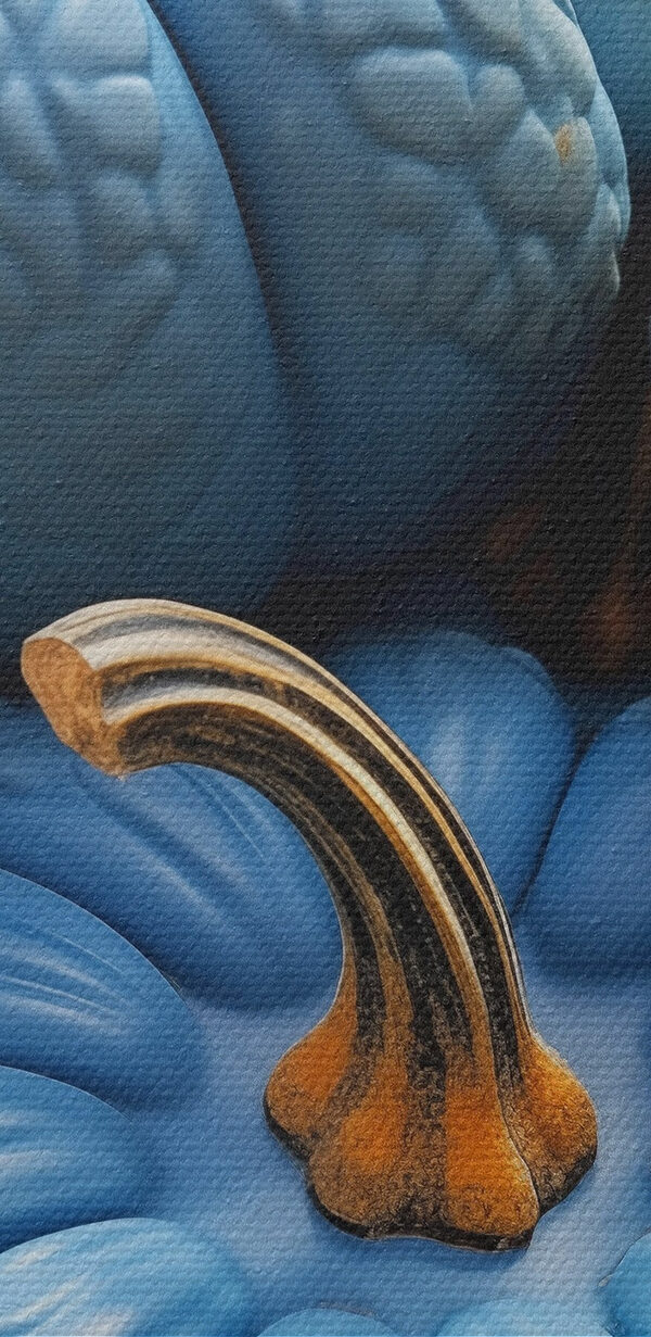 Stapel blauer Kürbisse Stapel blauer Kürbisse
