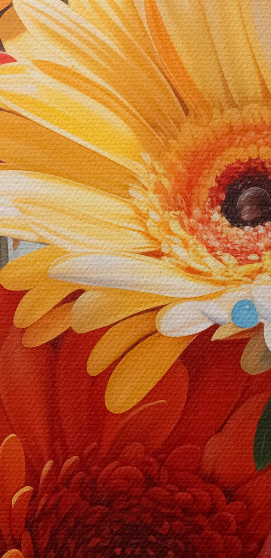 Gruppe von bunten Blumen