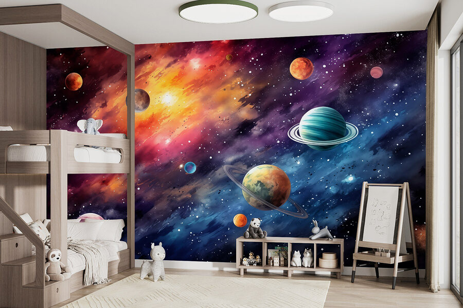 Planeten am Himmel mit Planeten