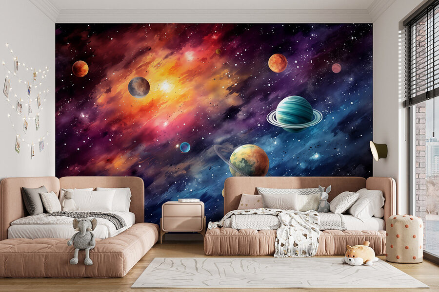 Planeten am Himmel mit Planeten