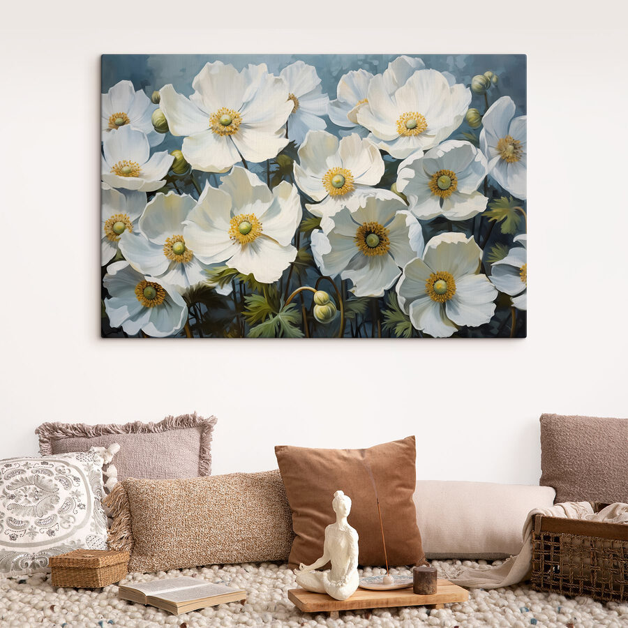 Gruppe von weißen Blumen
