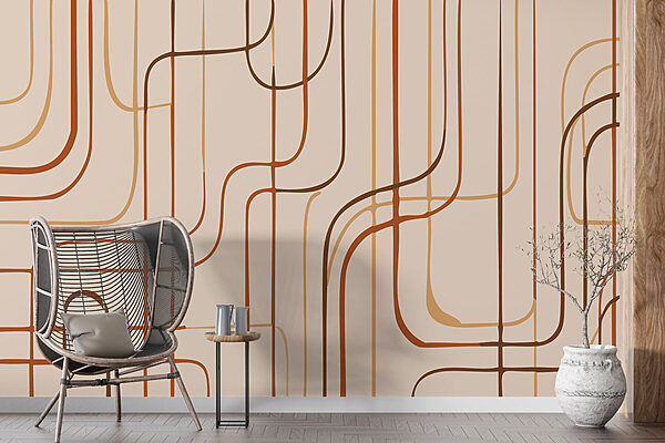Braune Linien auf beigem Hintergrund Braune Linien auf beigem Hintergrund