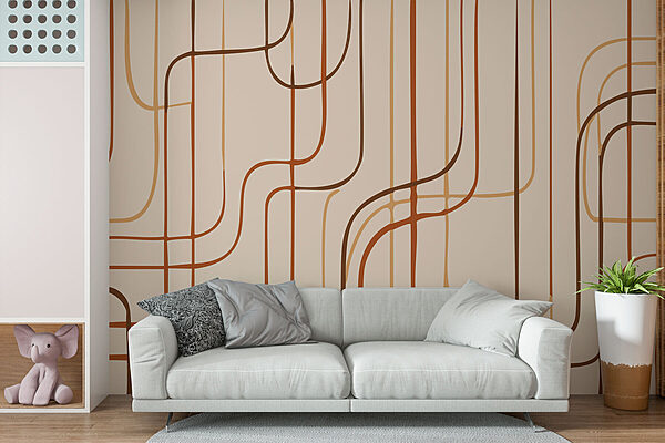 Braune Linien auf beigem Hintergrund Braune Linien auf beigem Hintergrund