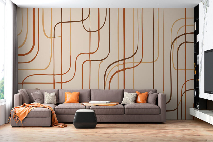 Braune Linien auf beigem Hintergrund Braune Linien auf beigem Hintergrund