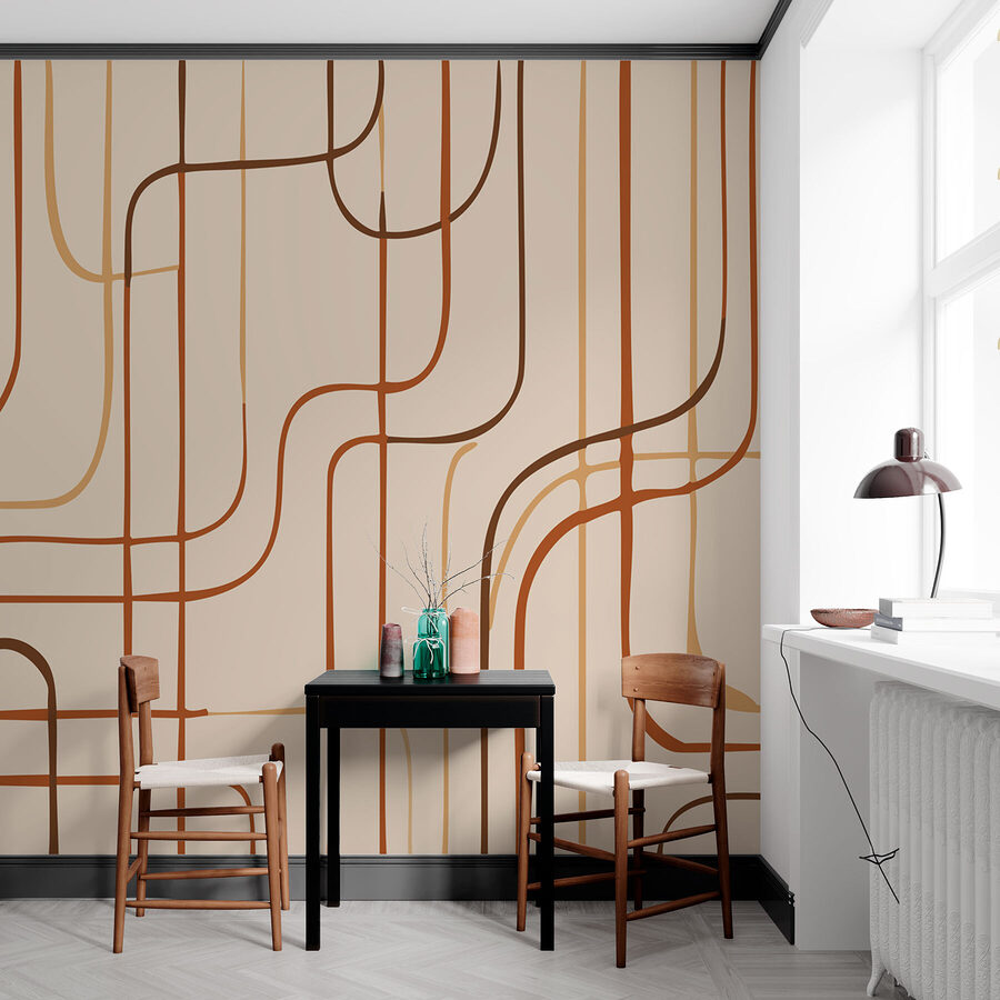 Braune Linien auf beigem Hintergrund Braune Linien auf beigem Hintergrund