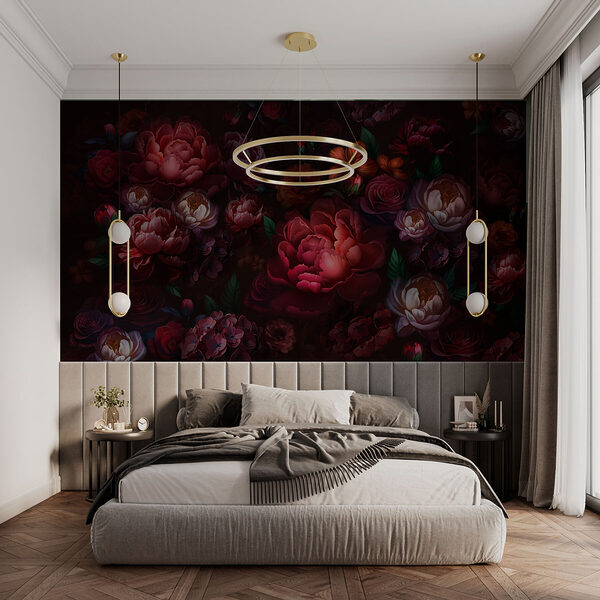 Gruppe von Blumen auf einem dunklen Hintergrund Gruppe von Blumen auf einem dunklen Hintergrund