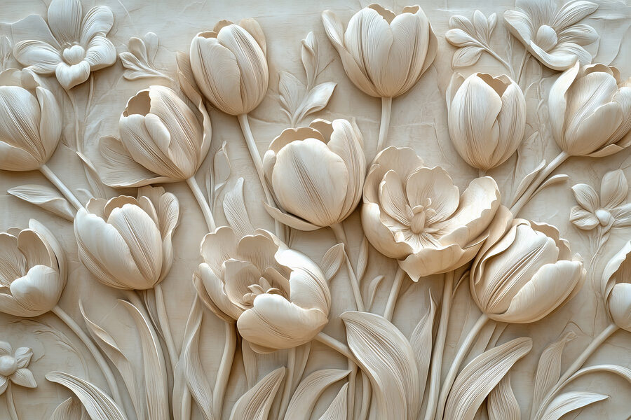 Gruppe von weißen Blumen