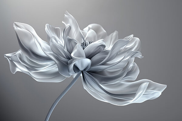 Weiße Blume mit langem Stiel Weiße Blume mit langem Stiel
