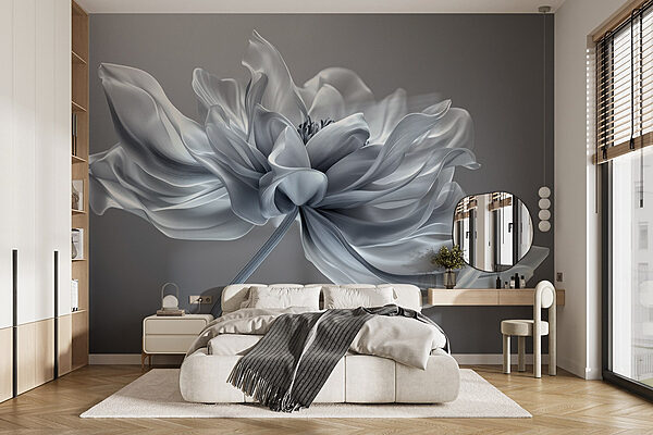 Weiße Blume mit langem Stiel Weiße Blume mit langem Stiel