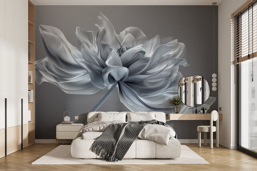 Weiße Blume mit langem Stiel Weiße Blume mit langem Stiel