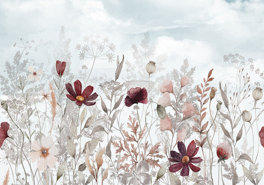 Malerei von Blumen und Pflanzen