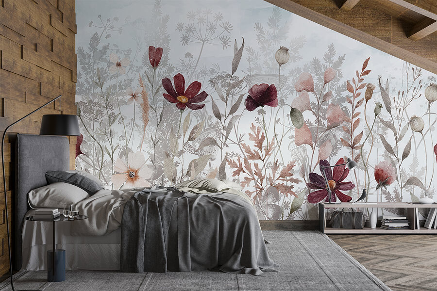 Malerei von Blumen und Pflanzen