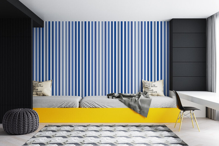 Blau und weiß gestreifter Hintergrund
