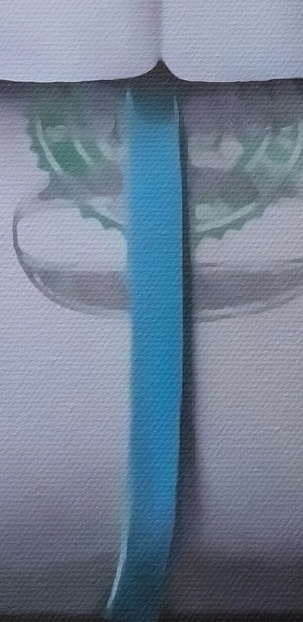 Close up of a woman's mouth with a rolled up dollar bill Close up of a woman's mouth with a rolled up dollar bill