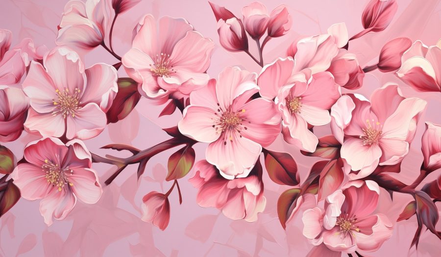 Blüten in zarten Rosa-Tönen