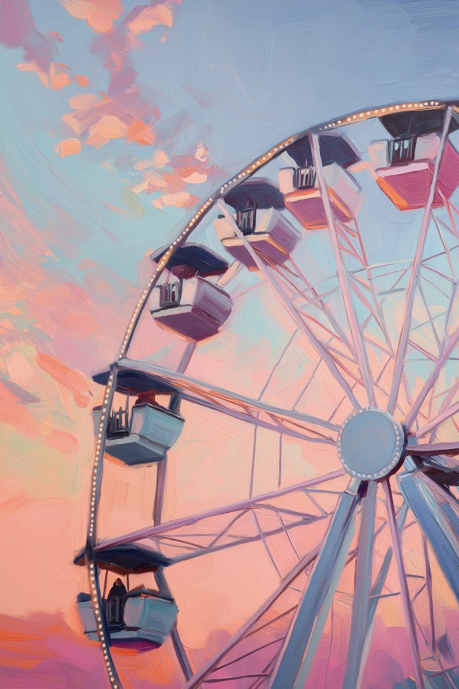 Riesenrad mit Sitzen