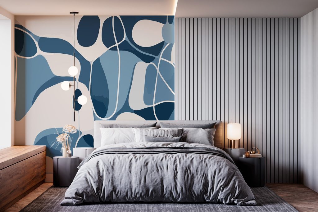 Blue and white pattern Blue and white pattern