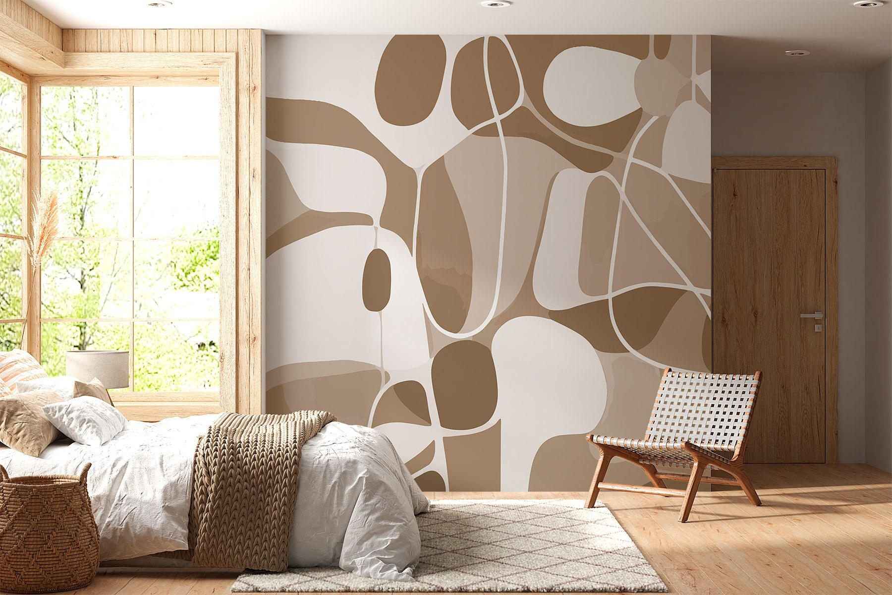 Brown and white pattern