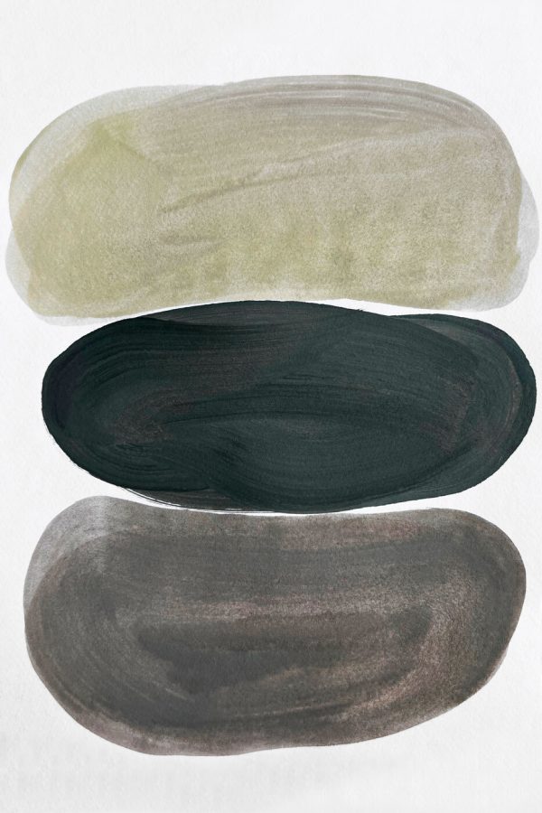 Gruppe von Ovalen in verschiedenen Farben gemalt Gruppe von Ovalen in verschiedenen Farben gemalt