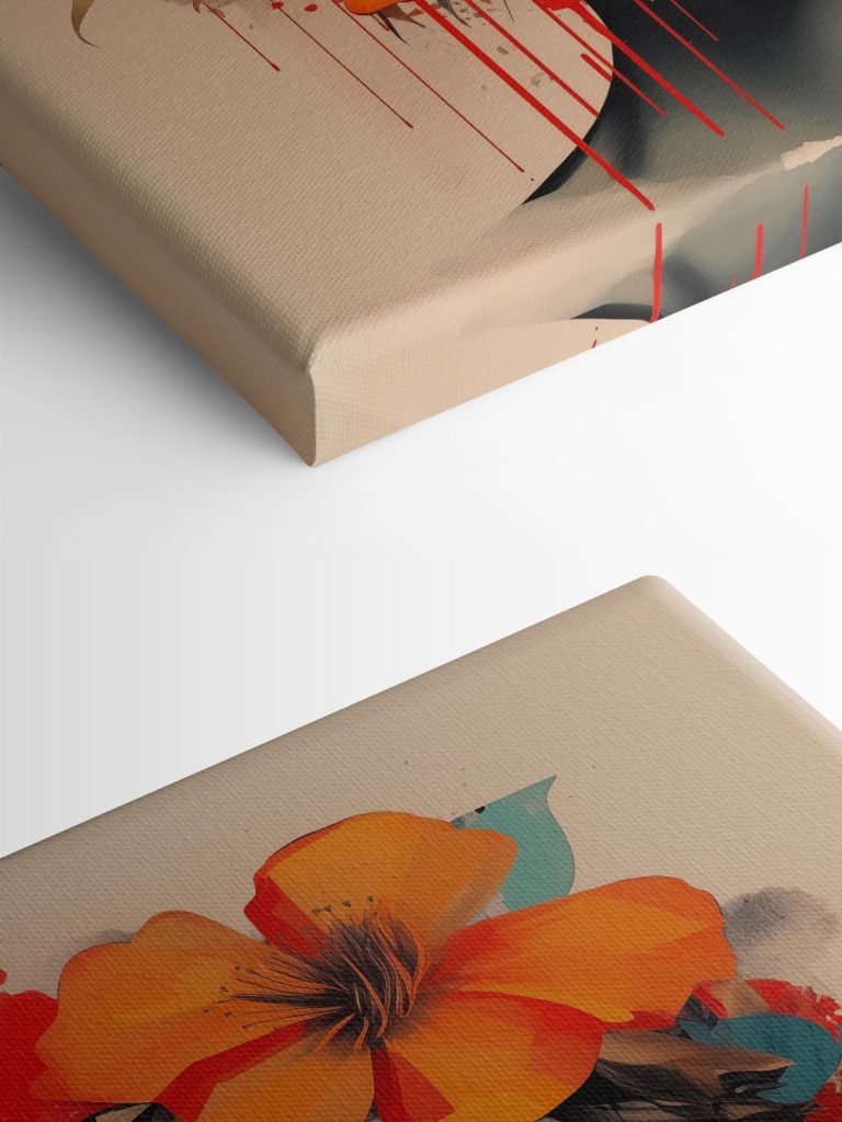 Woman with flowers in her hair