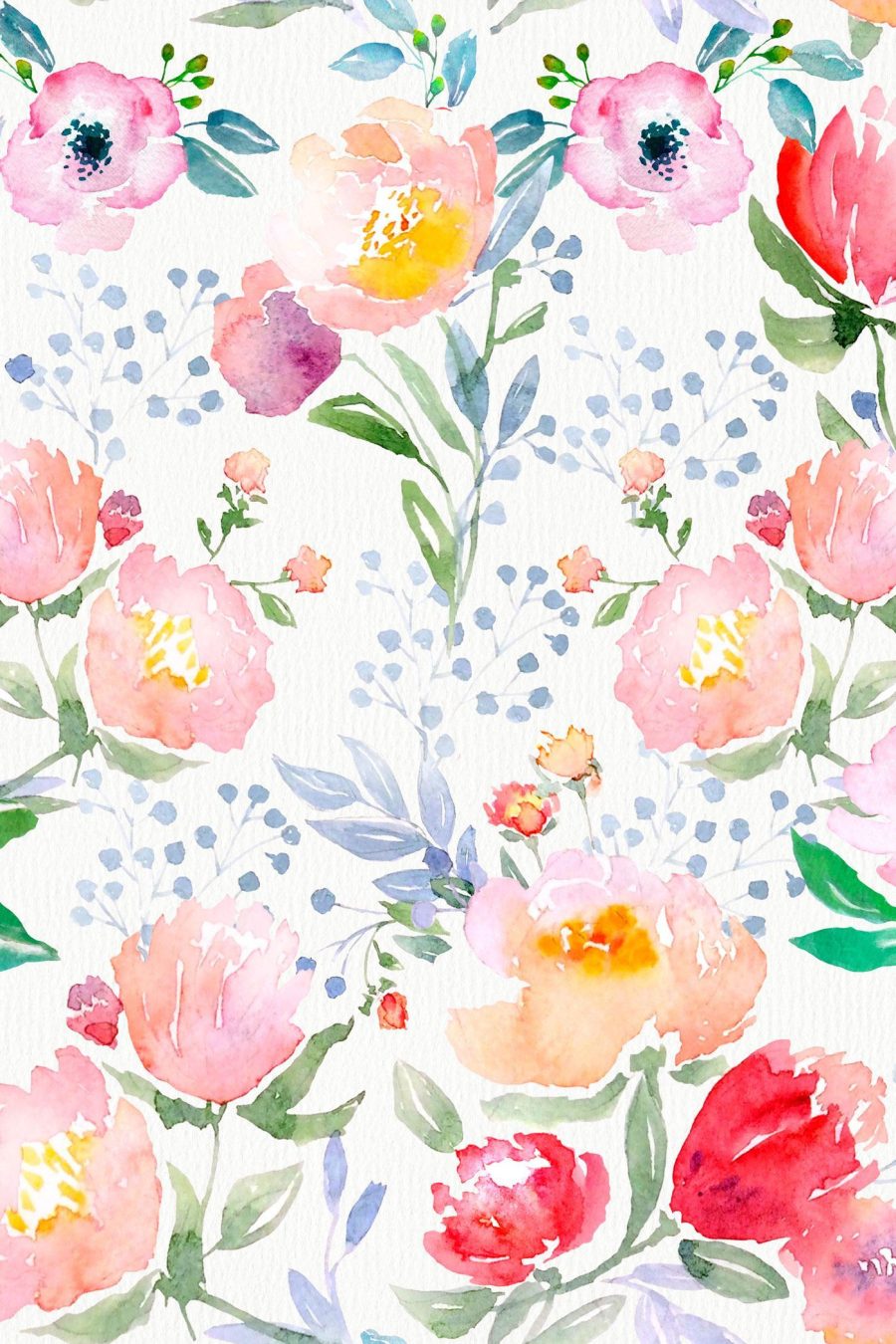 Aquarellmalerei von Blumen