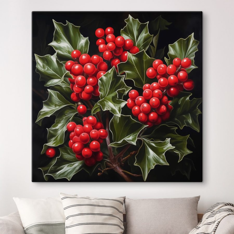 Lebendige Beeren inmitten von Blättern