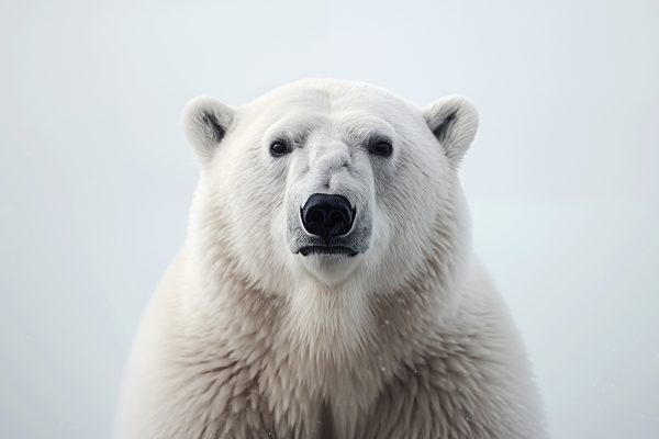 Eisbär schaut in die Kamera Eisbär schaut in die Kamera