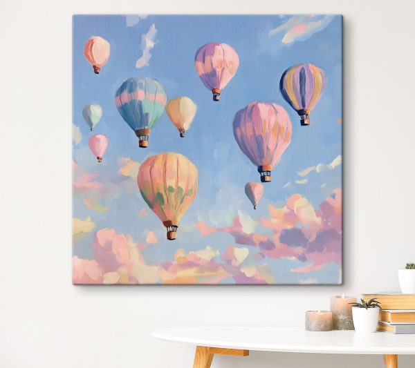 Gruppe von Heißluftballons in den Himmel Gruppe von Heißluftballons in den Himmel