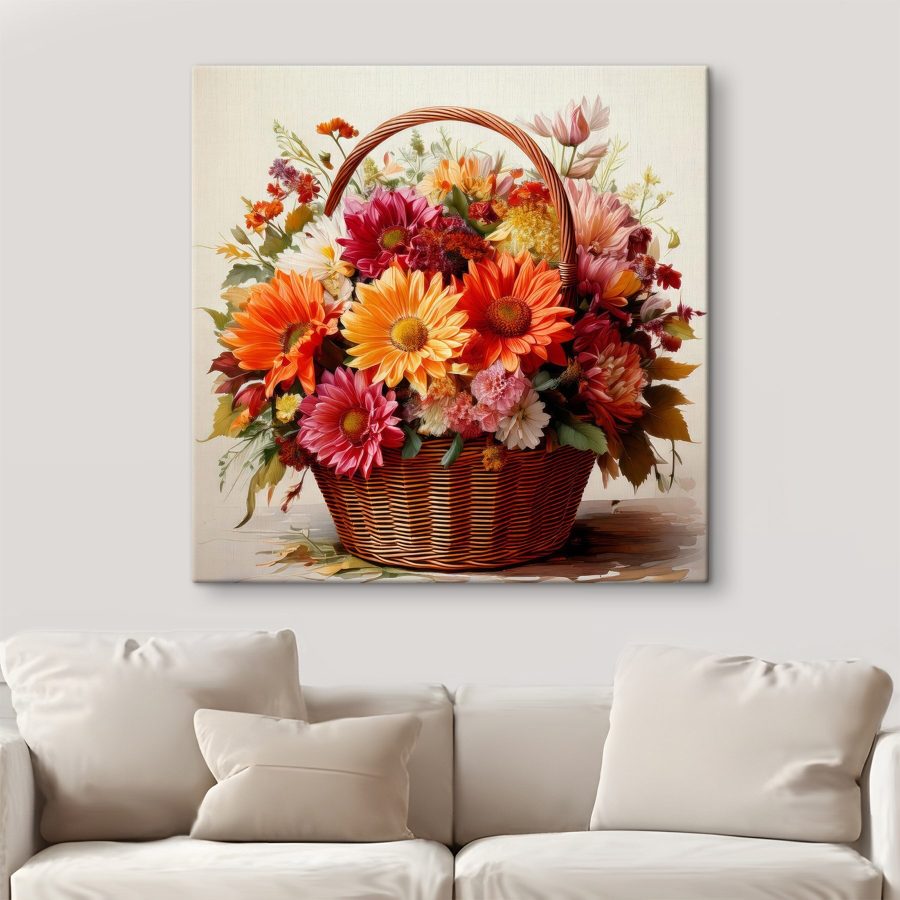 Korb mit Blumen