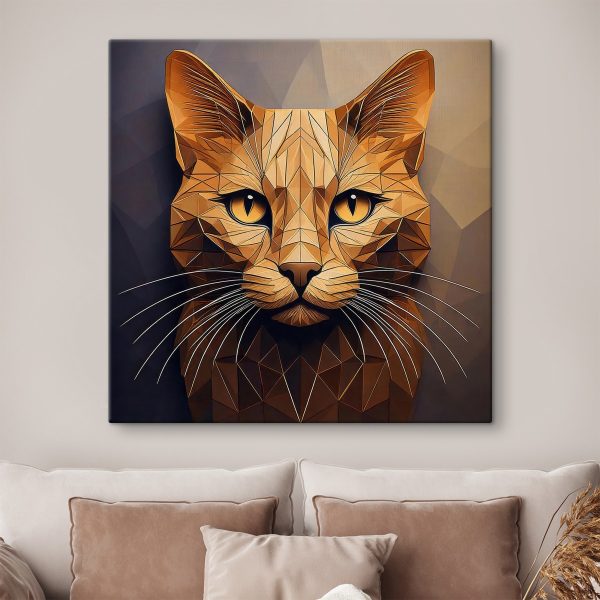 Katze mit Low-Poly-Design Katze mit Low-Poly-Design