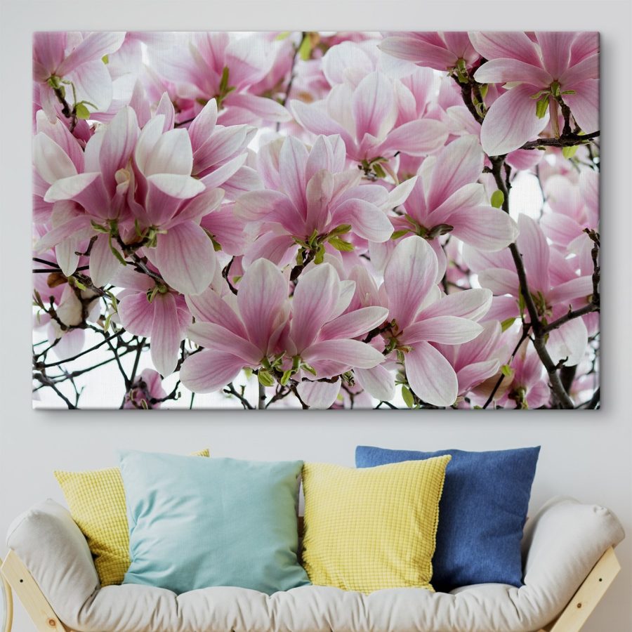 Gruppe von rosa Blumen