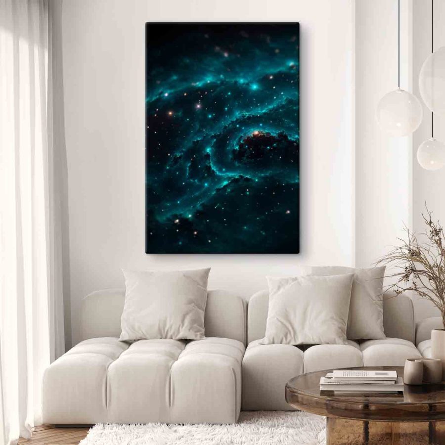 Galaxie im Weltraum mit Sternen