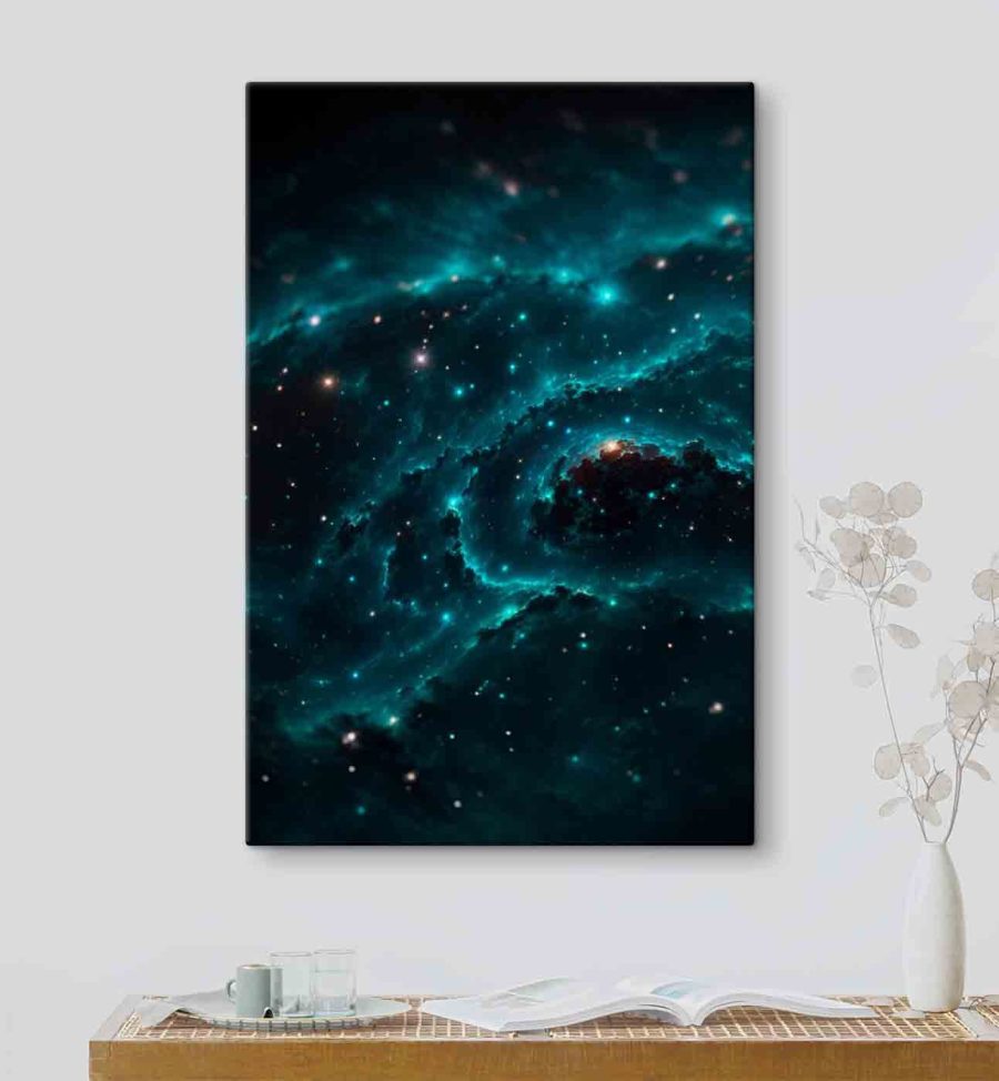 Galaxie im Weltraum mit Sternen